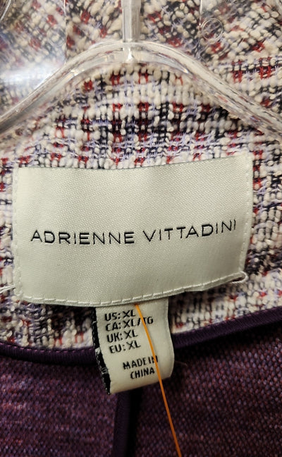 Adrienne Vittadini Women's Size XL Purple Jacket