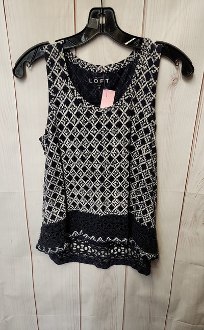 Loft Women's Size S Navy Sleeveless Top
