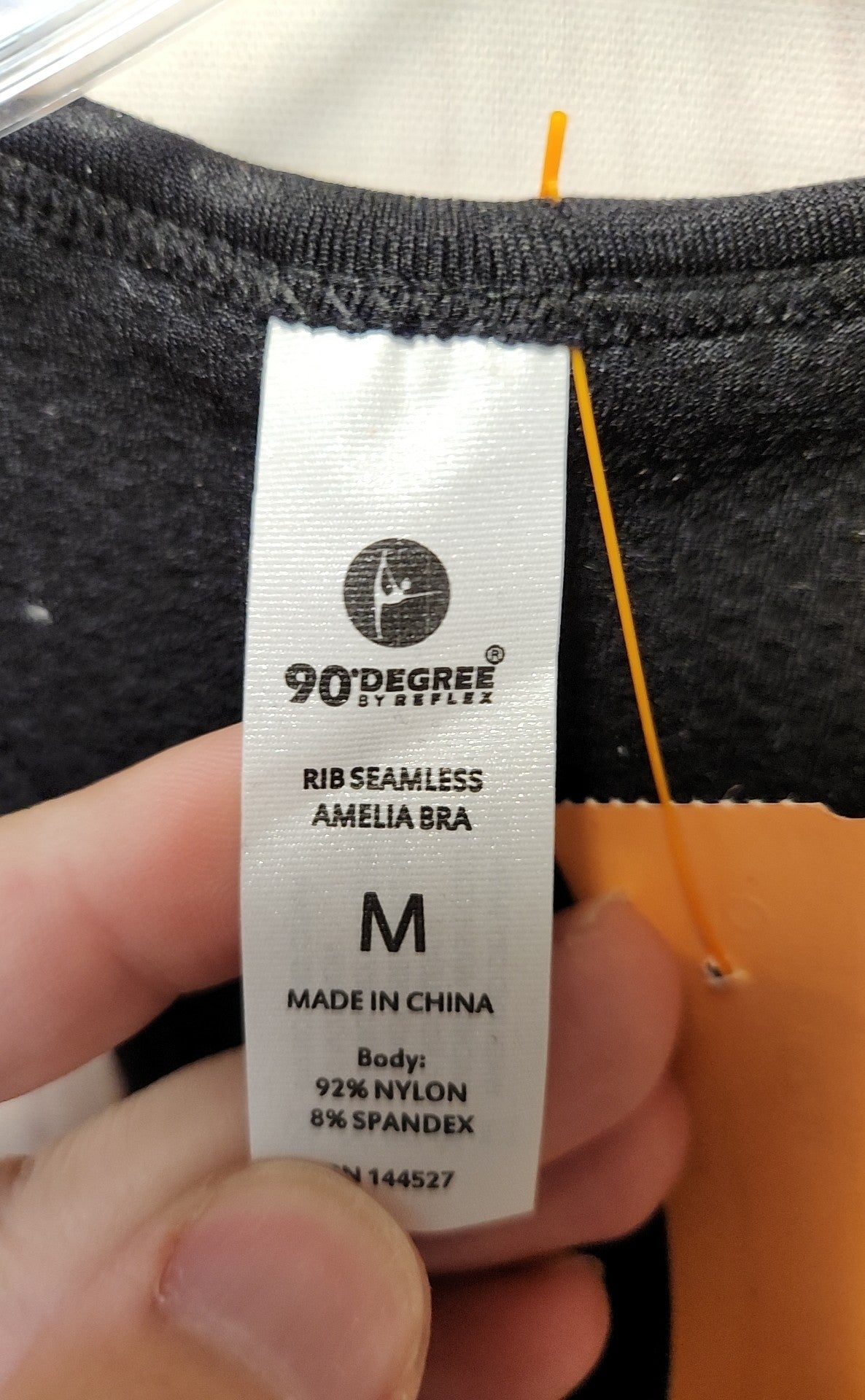 90 Degree Women's Size M Black Sports Bra