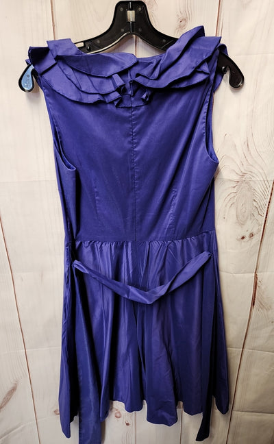 Suzi Chin Women's Size 6 Purple Dress for Maggy Boutique Flare