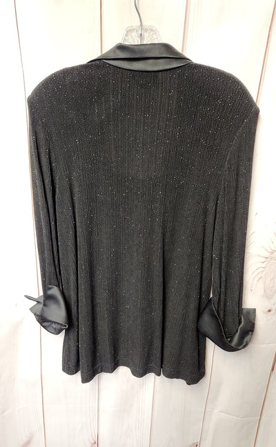 Xscape Women's Size M Black Long Sleeve Top