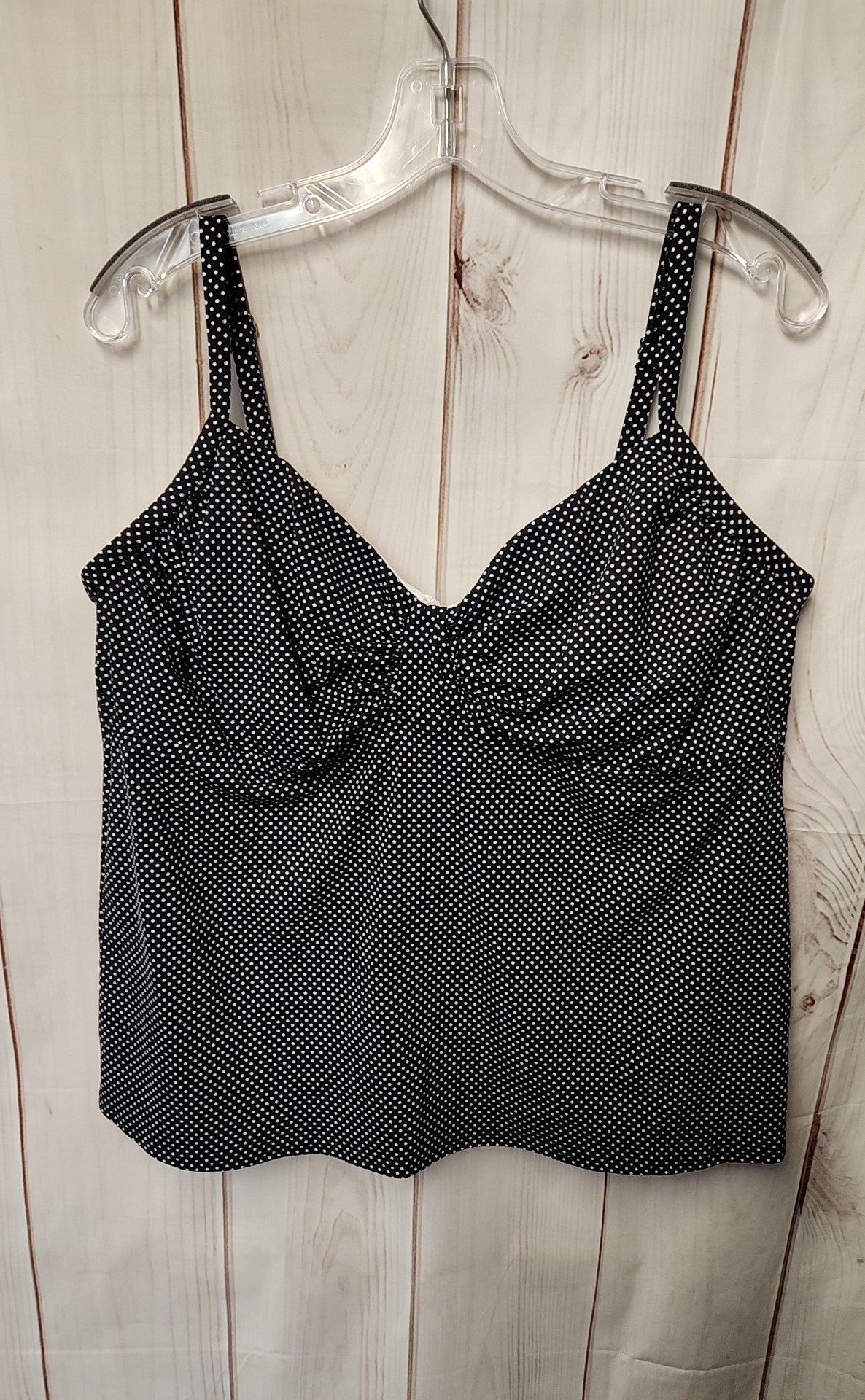 Lands End Women's Size 18 Black Swim Top