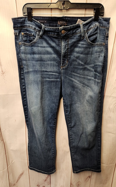 NYDJ Women's Size 33 (15-16) Blue Jeans Marlyn