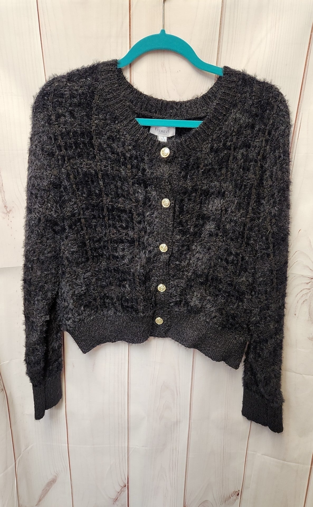 Evereve Women's Size L Black Cardigan