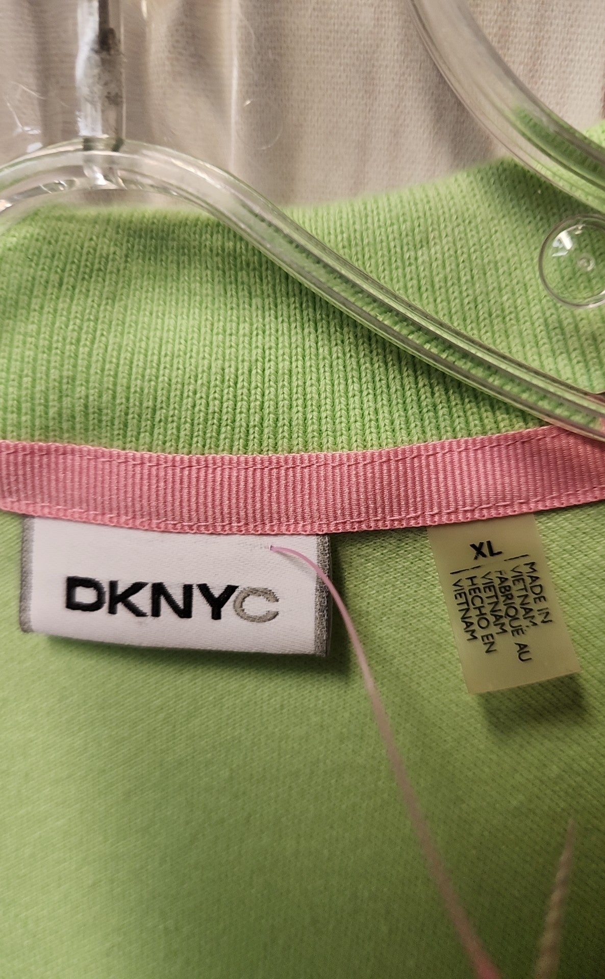 DKNY Women's Size XL Green Short Sleeve Top