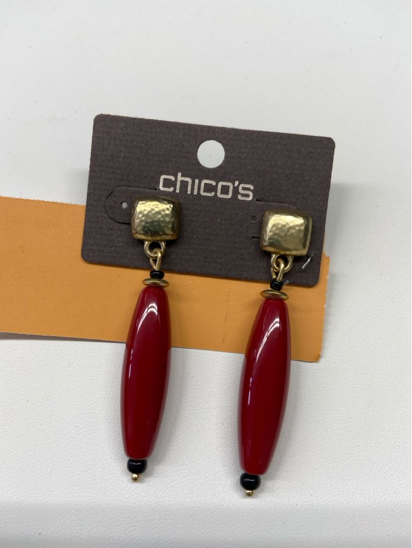 Chico's Red Earrings