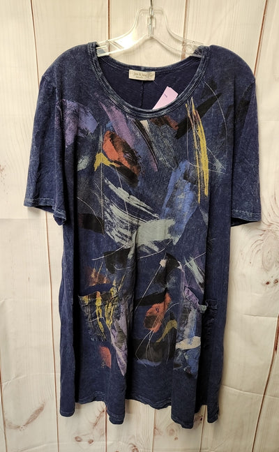 Jess & Jane Women's Size 1X Navy Dress