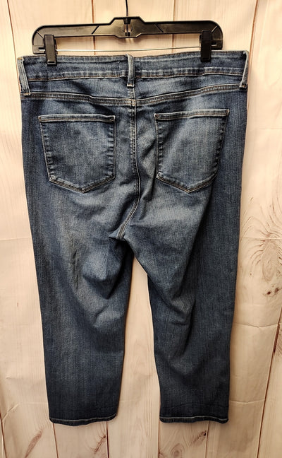 NYDJ Women's Size 33 (15-16) Blue Jeans Marlyn