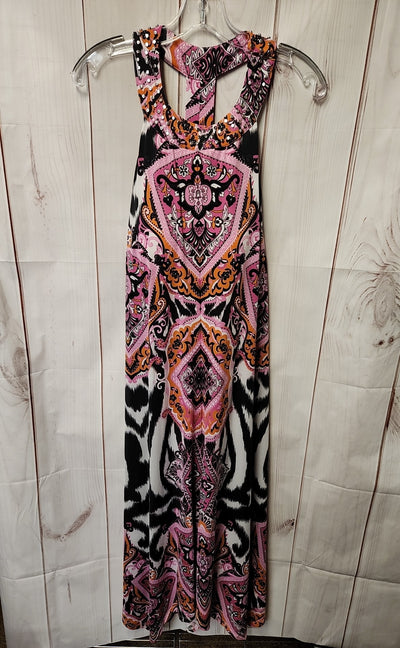 INC Women's Size XL Black & Pink Dress