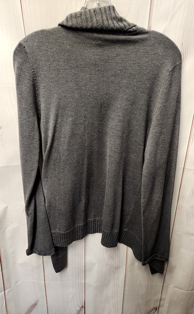 INC Women's Size M Gray Cardigan