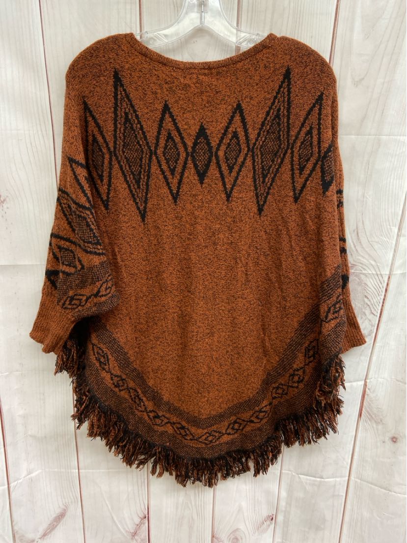 Style & Co Women's Size L/XL Brown Poncho