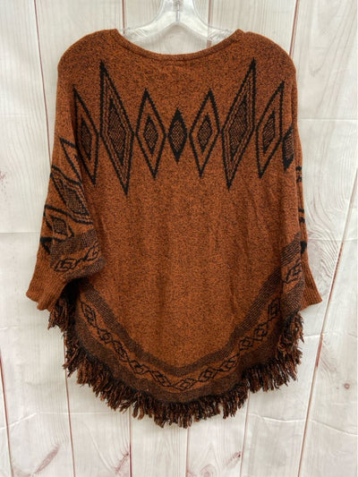 Style & Co Women's Size L/XL Brown Poncho