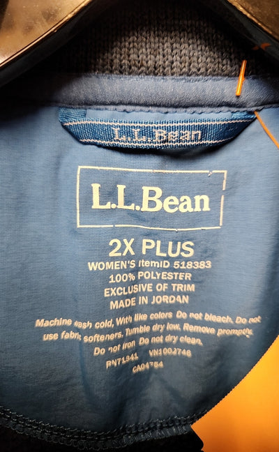 LL Bean Women's Size 2X Blue Jacket
