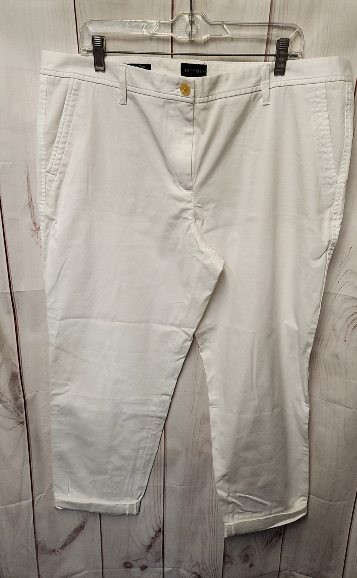 Talbots Women's Size 16 White Pants Relaxed Chino