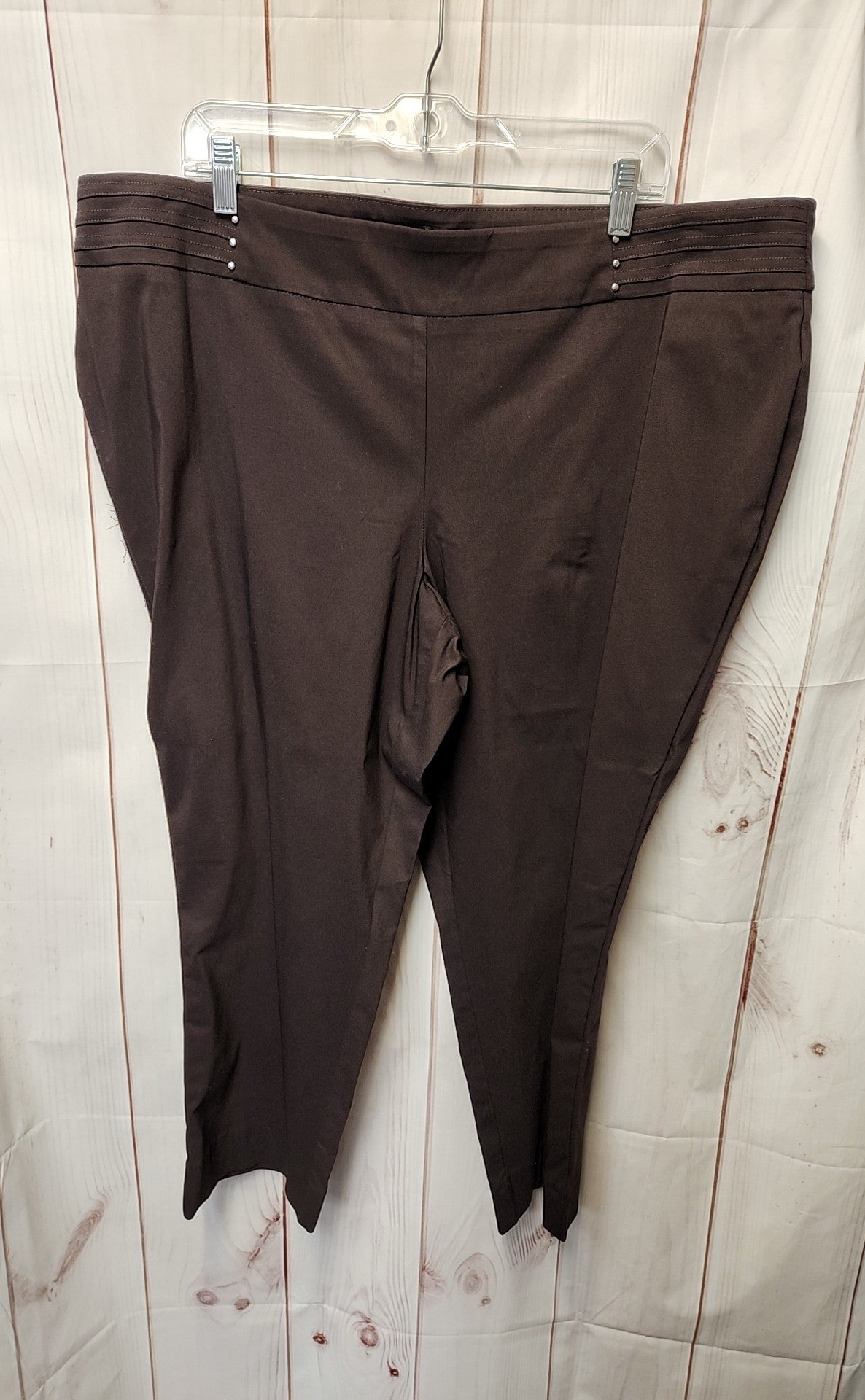 JM Collection Women's Size 22 Petite Brown Pants