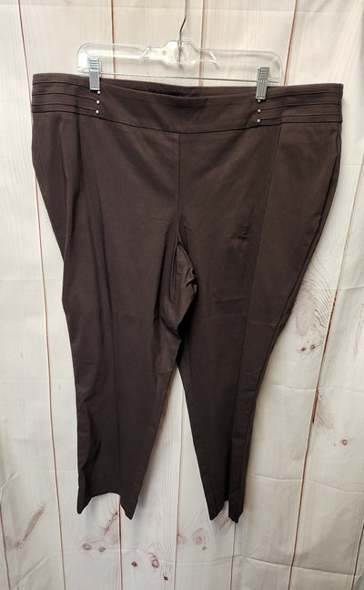 JM Collection Women's Size 22 Petite Brown Pants