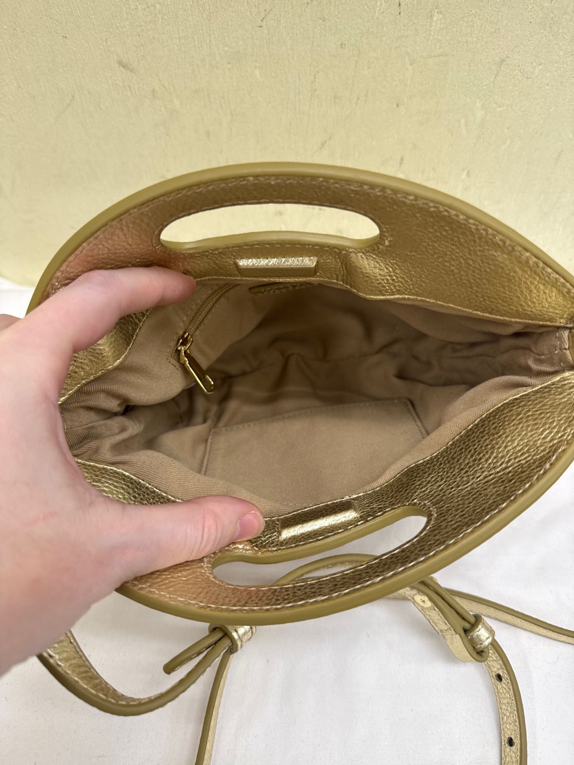 NWT Talbots Gold Purse Bag