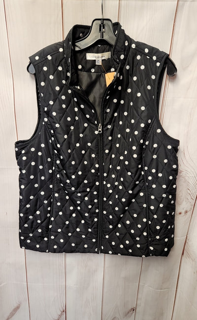 Croft & Barrow Women's Size XL Black Vest