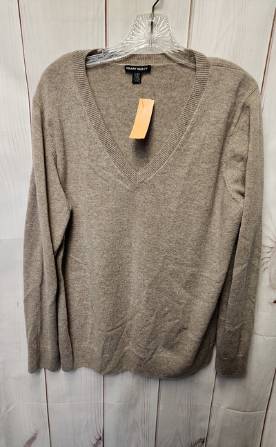 Hilary Radley Women's Size XL Brown Cashmere Sweater