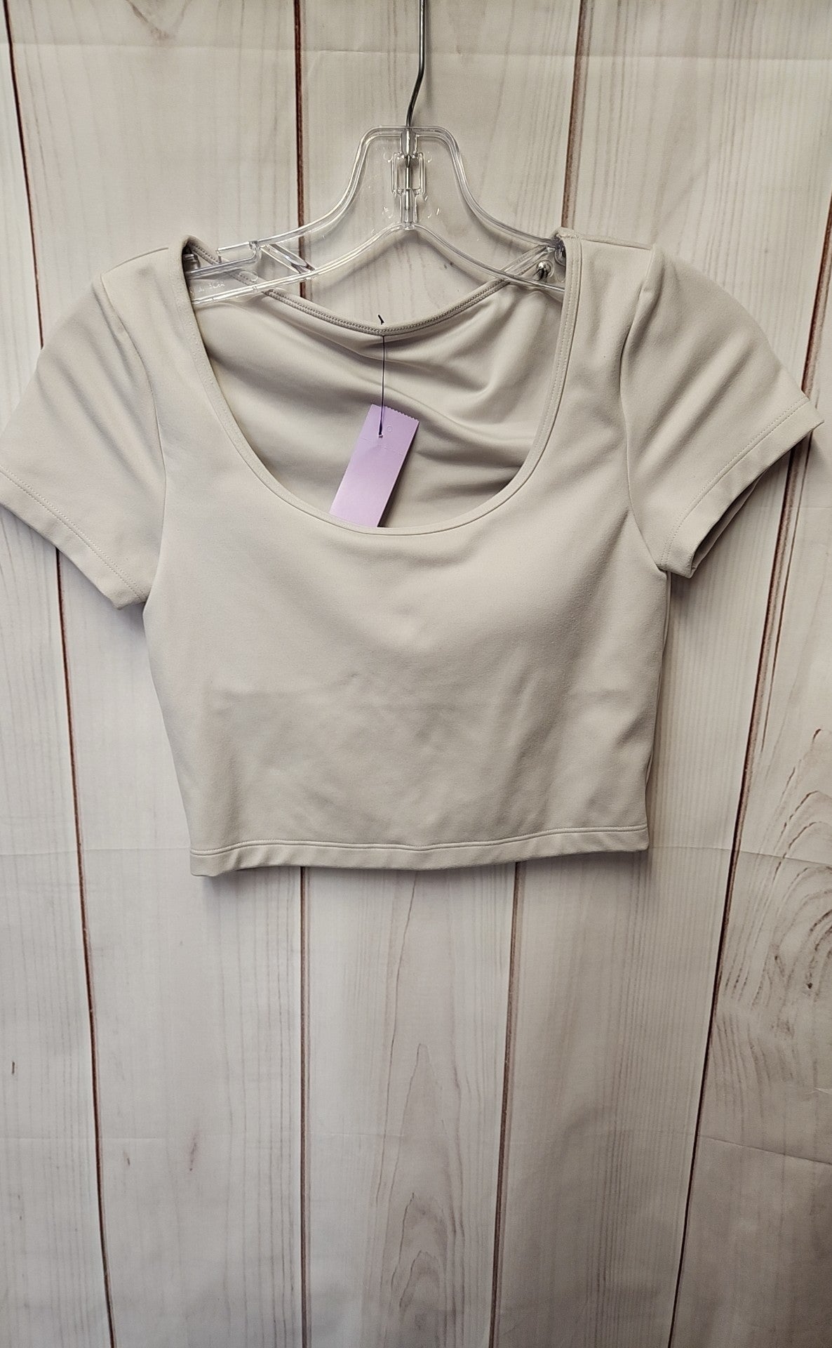 Gilly Hicks Women's Size S Beige Short Sleeve Top