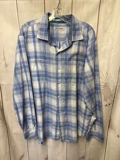 Tommy Bahama Men's Size XL Blue Shirt