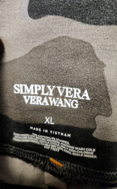 Simply Vera Women's Size XL Gray Camo Leggings