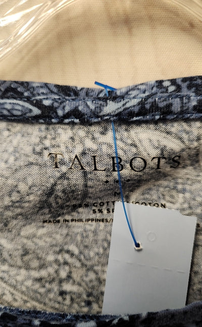 Talbots Women's Size M Blue Long Sleeve Top