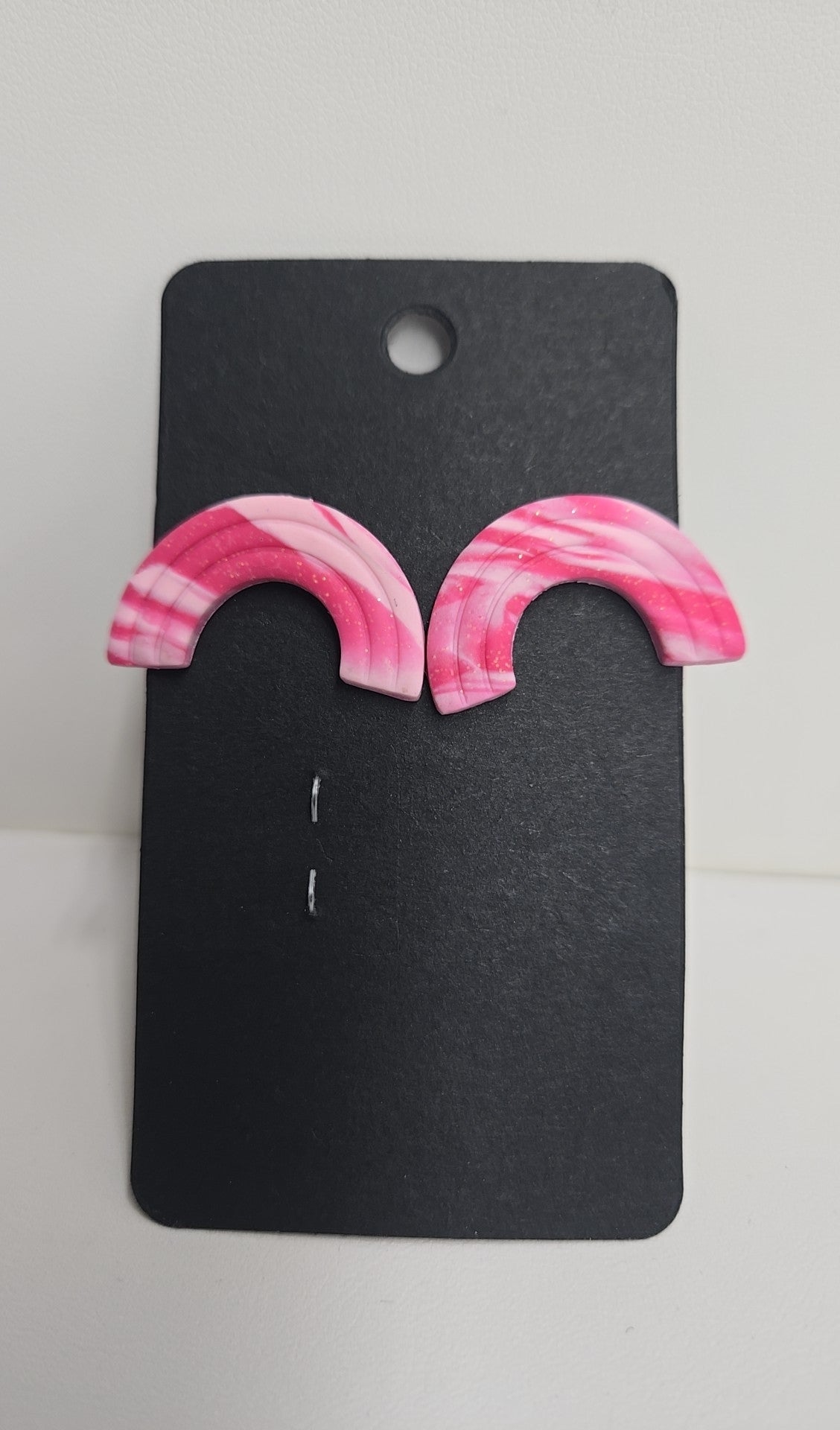 Pink Clay Earrings