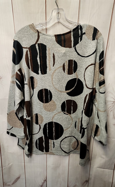 Jess & Jane Women's Size XL Gray Sweater