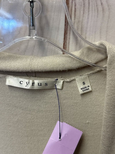 Cyrus Women's Size S Beige Cardigan