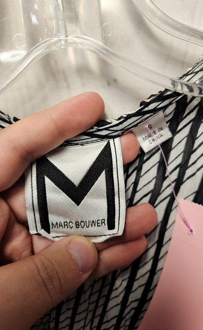 Marc Bouwer Women's Size 2 Black & White Long Sleeve Top