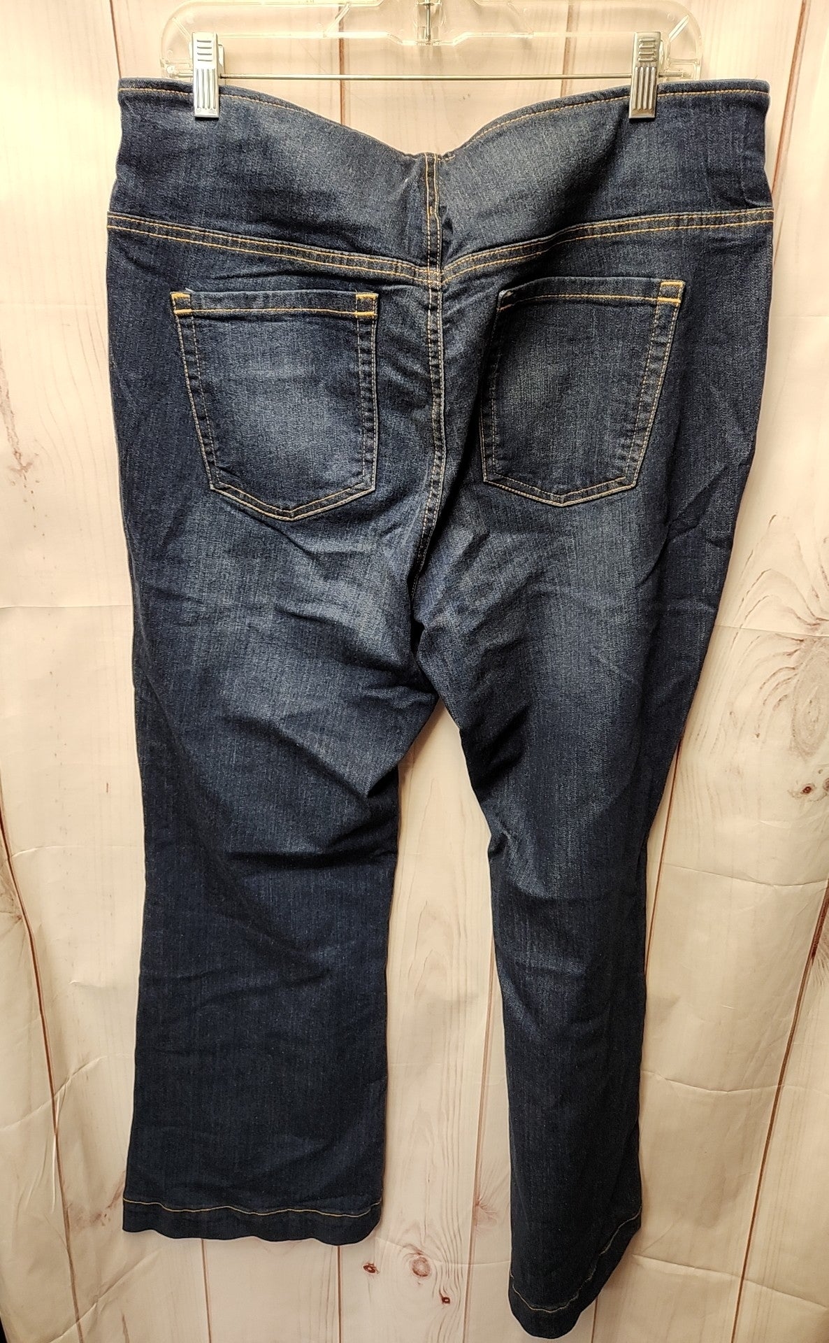 INC Women's Size 33 (15-16) Blue Jeans Pull-on Flare