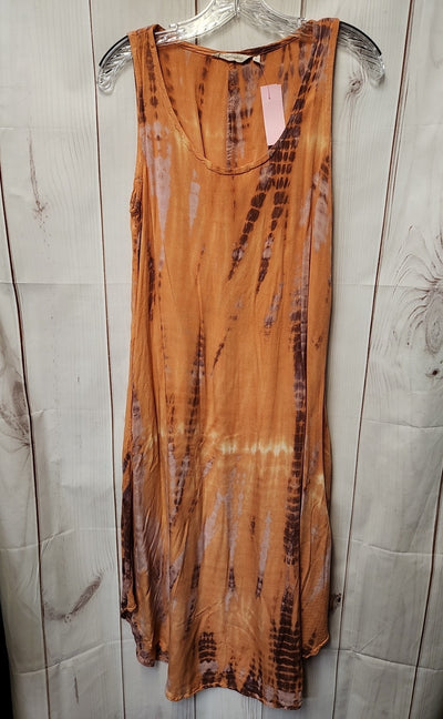 Soft Surroundings Women's Size M Orange Dress