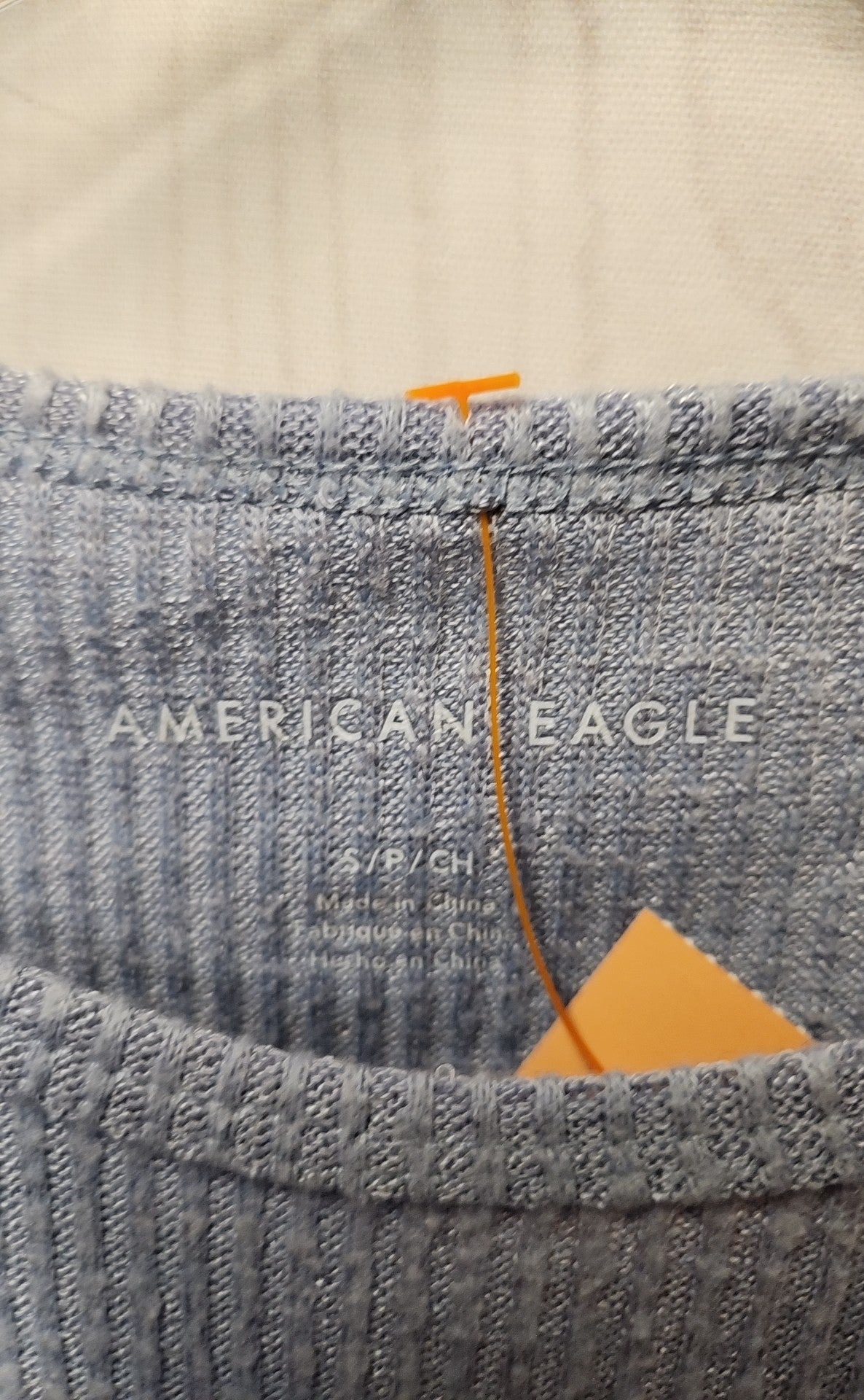 American Eagle Women's Size S Blue Short Sleeve Top