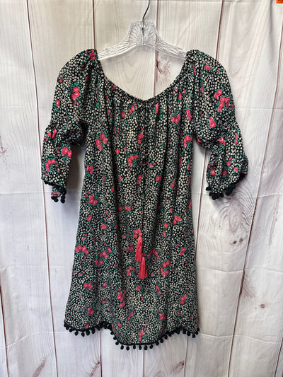 America & Beyond Women's Size S Black Floral Dress