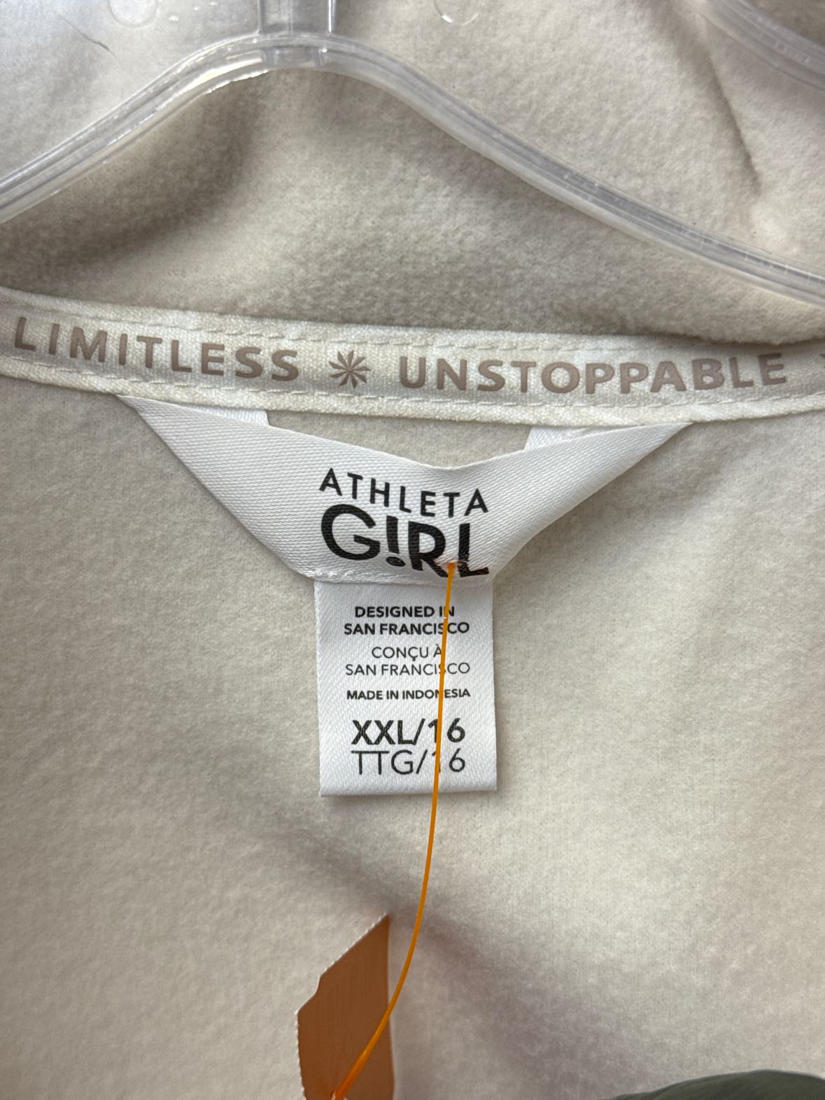 Athleta Girl's Size 16 White Jacket