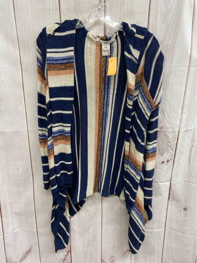 American Rag Women's Size M Blue & Brown Cardigan