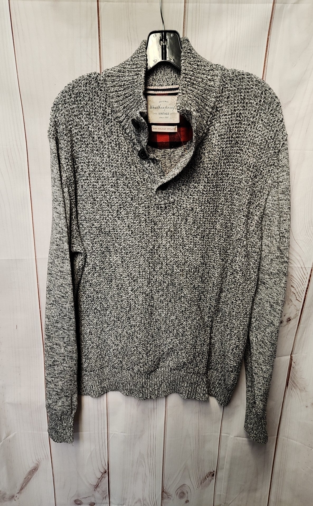 Weatherproof Men's Size XL Black & White Sweater