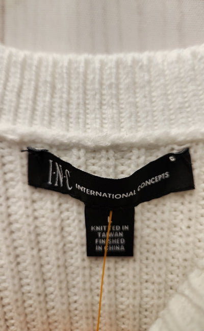 INC Women's Size L White Sweater