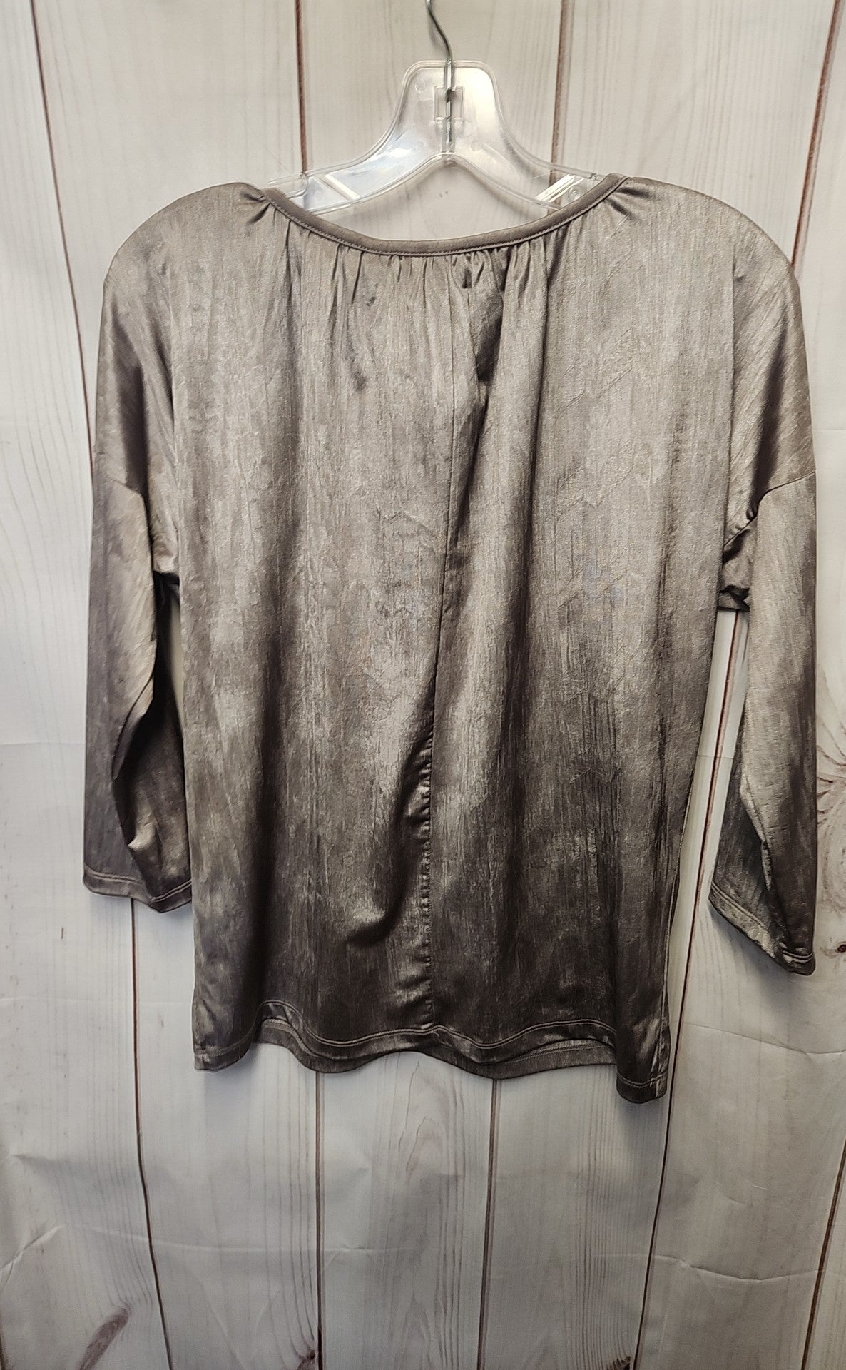 Chico's Women's Size 1 = US M Gold Long Sleeve Top