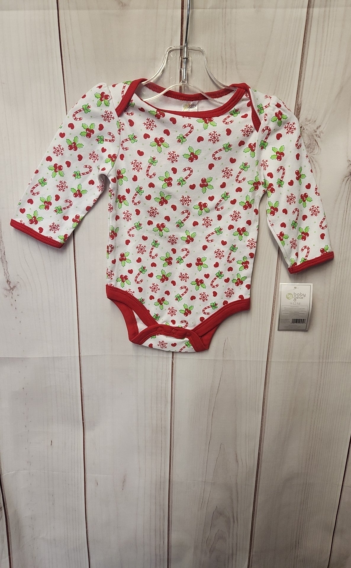 NWT Baby Gear Girl's Size 9-12 Months White Bodysuit