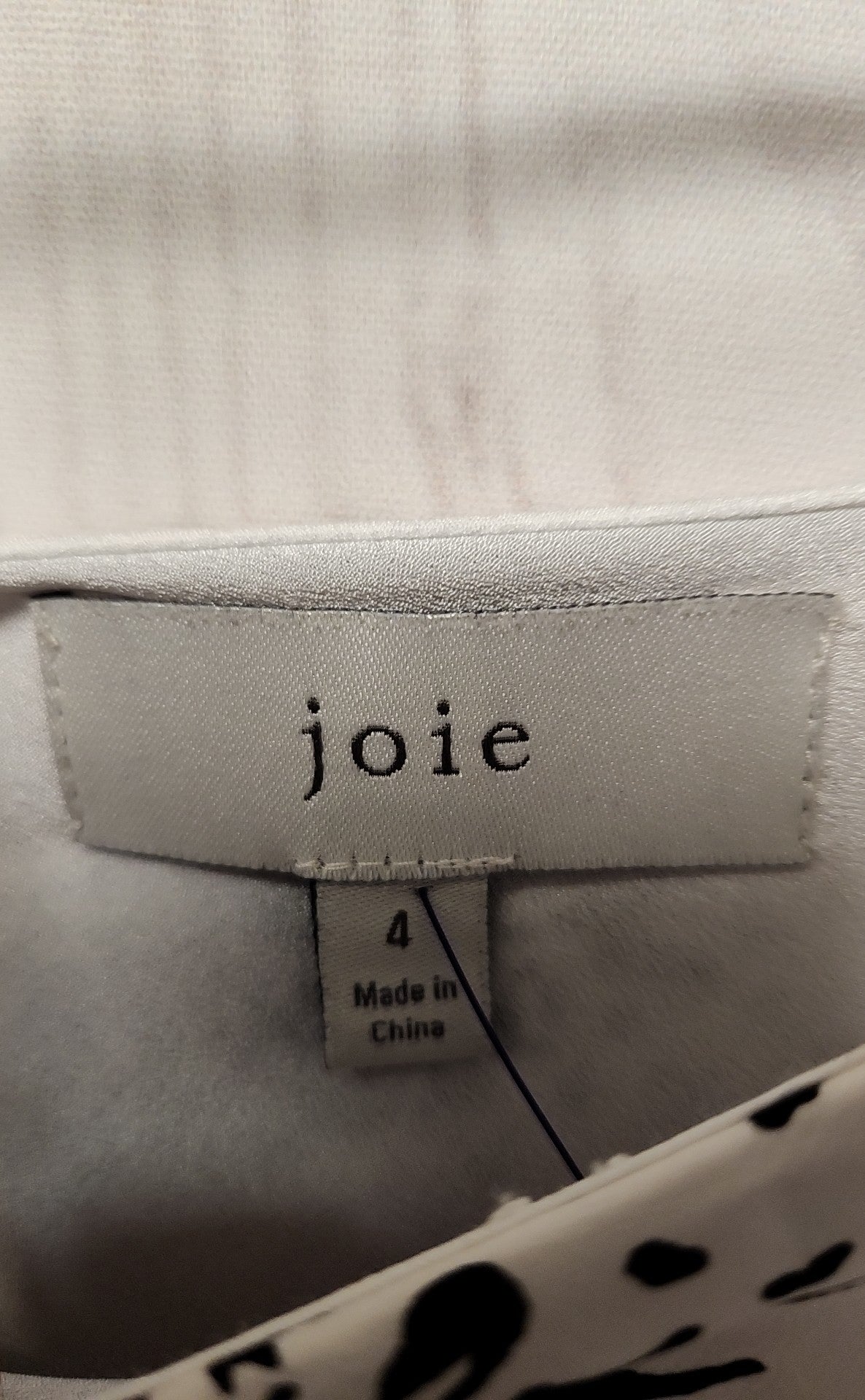 Joie Women's Size 4 White Animal Print Skirt
