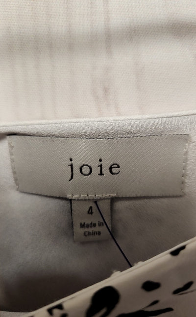 Joie Women's Size 4 White Animal Print Skirt