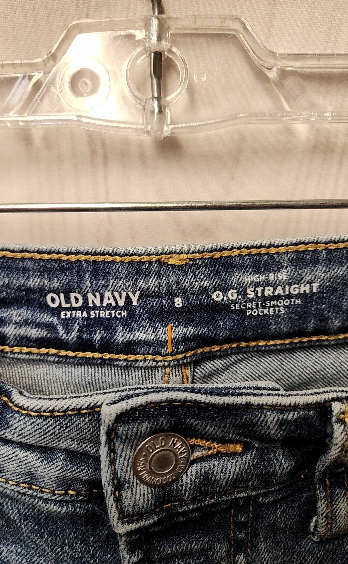 Old Navy Women's Size 29 (7-8) Blue Jeans High Rise O.G. Straight