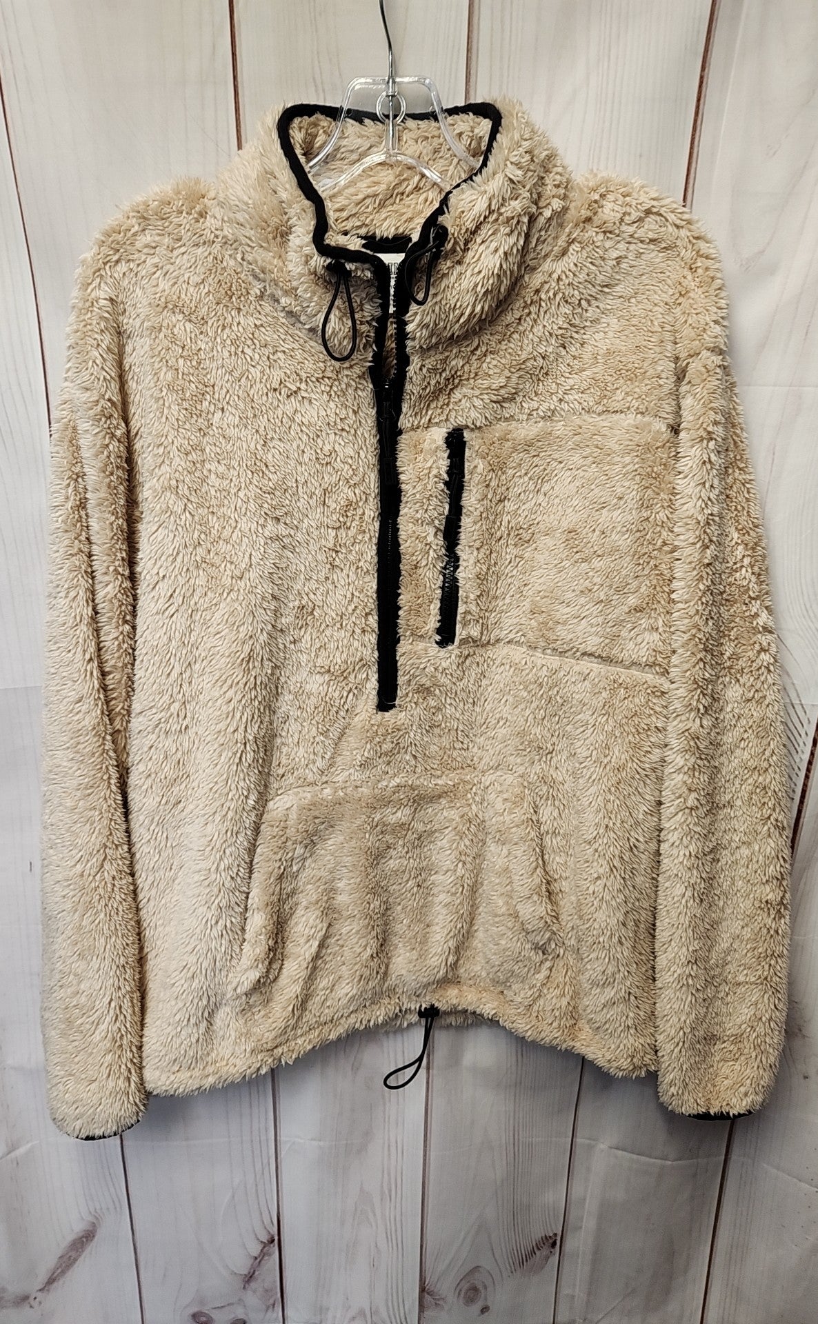 Pink Women's Size M Beige Sweatshirt