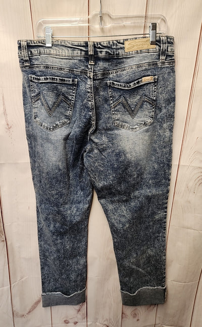 Seven7 Women's Size 33 (15-16) Blue Jeans Slim Straight