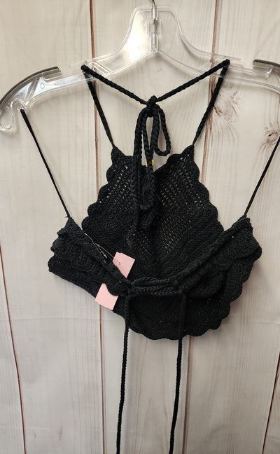 Kendall & Kylie Women's Size M Black Knit Sleeveless Top
