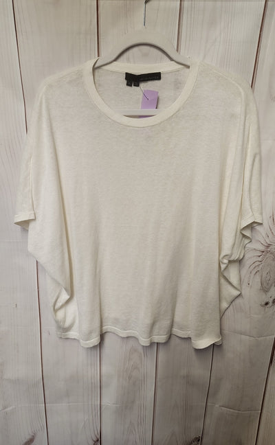 360Sweater Women's Size S White Short Sleeve Top