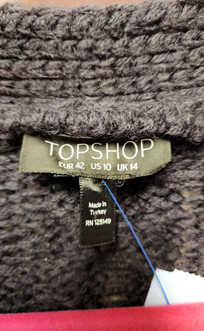 Topshop Women's Size 10 Navy Cardigan