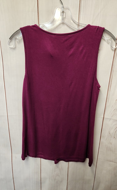 Cable & Gauge Women's Size S Petite Purple Sleeveless Top